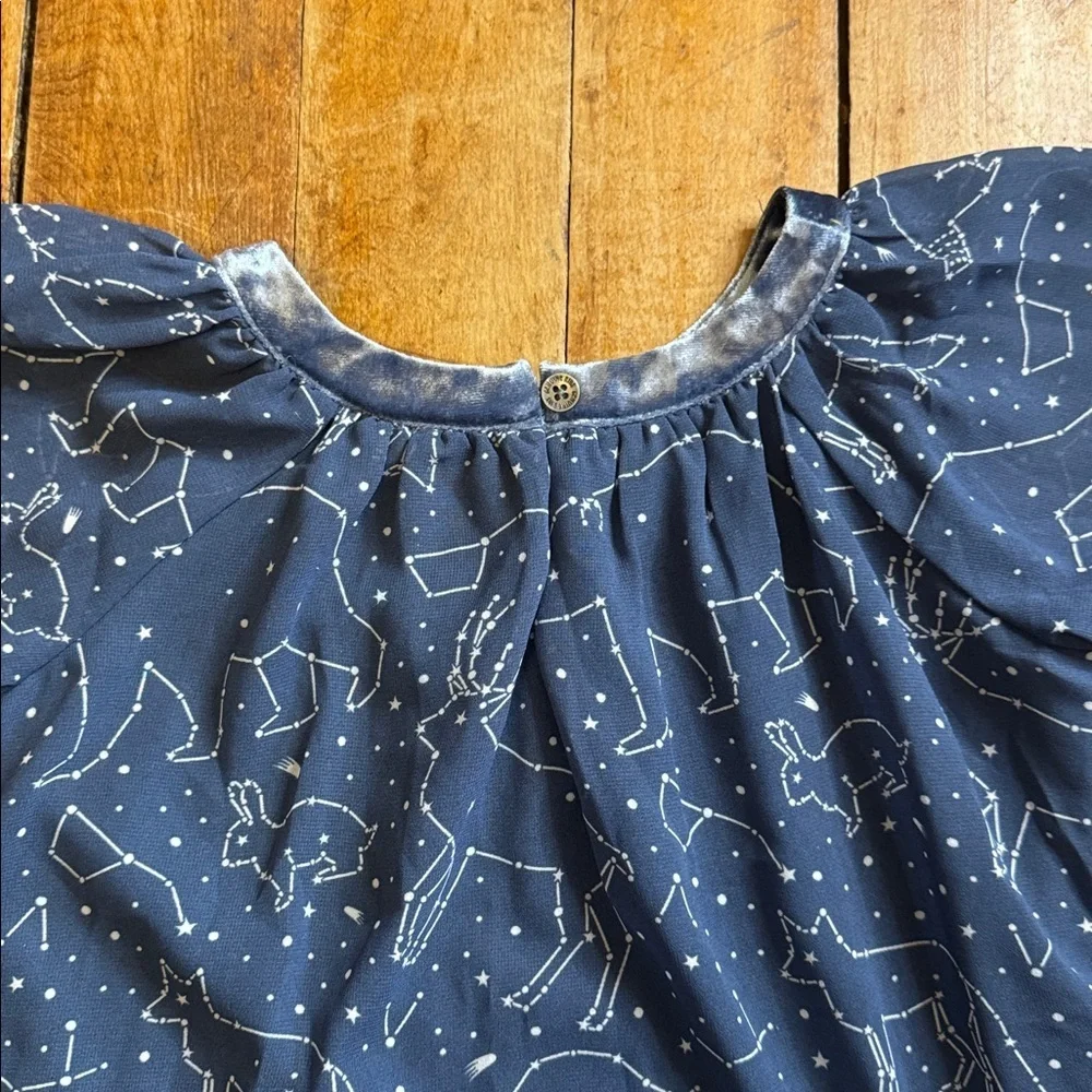 OshKosh dress size 4T constellation dress lined winter blue